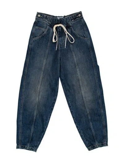 Pre-owned Givenchy Straight Leg Pants In Blue