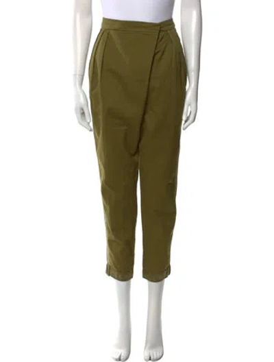 Pre-owned Givenchy Straight Leg Pants In Green