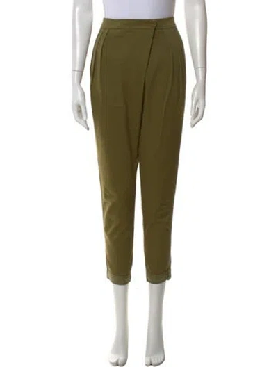 Pre-owned Givenchy Straight Leg Pants In Green