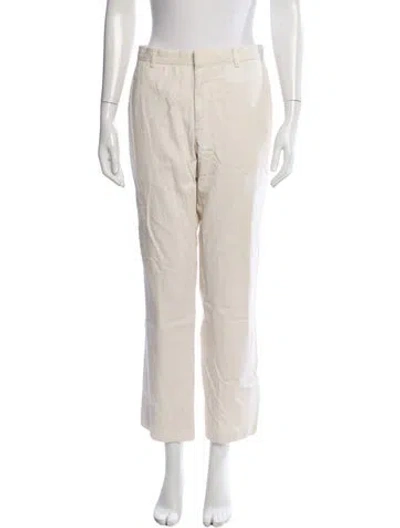 Pre-owned Givenchy Straight Leg Pants In Neutrals