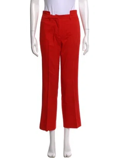 Pre-owned Givenchy Straight Leg Pants In Orange