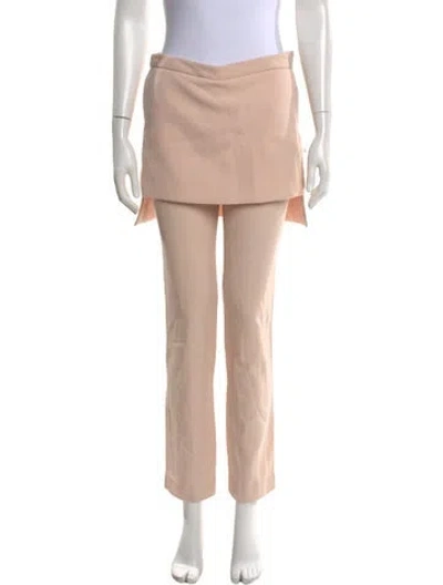 Pre-owned Givenchy Straight Leg Pants In Pink