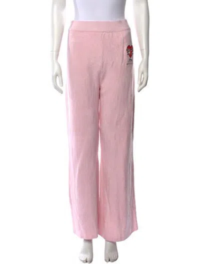 Pre-owned Givenchy Straight Leg Pants In Pink