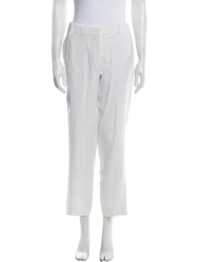 Pre-owned Givenchy Straight Leg Pants In White