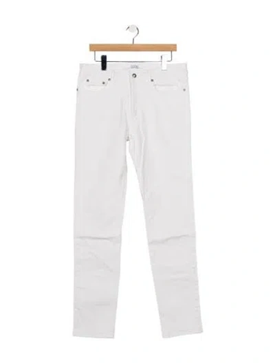 Pre-owned Givenchy Straight Leg Pants In White