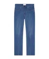 Givenchy Straight Fit Shadow Washed Jeans With Crease Effect In Blue