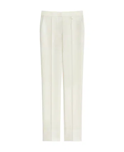 Givenchy Straight Leg Tailored Trousers In White