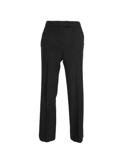 Pre-owned Givenchy Straight-leg Trousers In Black