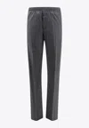 Givenchy Virgin Wool Blend Pants With Elastic Waistband