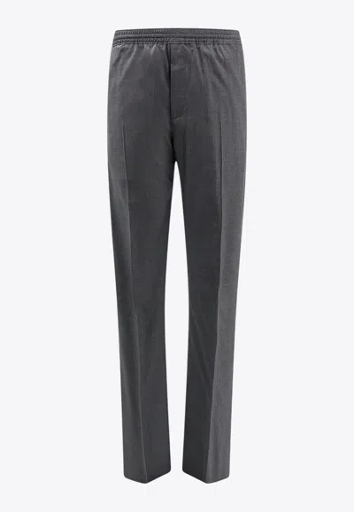 GIVENCHY STRAIGHT-LEG WOOL-BLEND PANTS