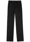 Givenchy Straight-leg Wool-blend Trousers In Black