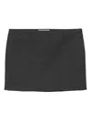 Givenchy Straight Wool Mini Skirt In Gray