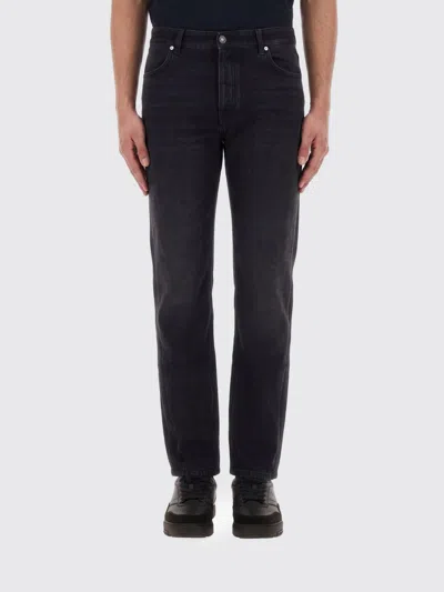 Givenchy Straight-fit Cotton Denim Jeans With Contrast Logo In Black