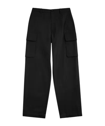 Givenchy Straight-leg Cotton Cargo Trousers In Black