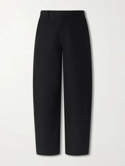 Givenchy Straight-leg Cotton-twill Trousers In Black