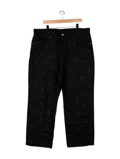 Pre-owned Givenchy Straight-leg Jeans In Black