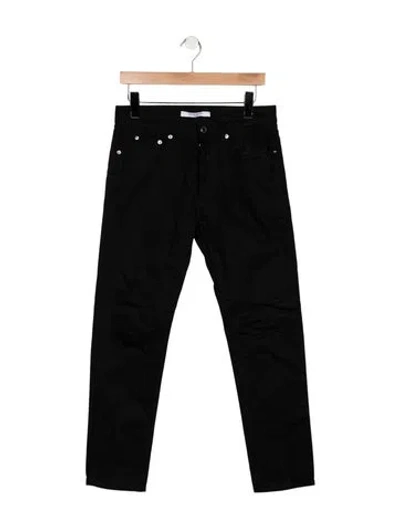 Pre-owned Givenchy Straight-leg Jeans In Black