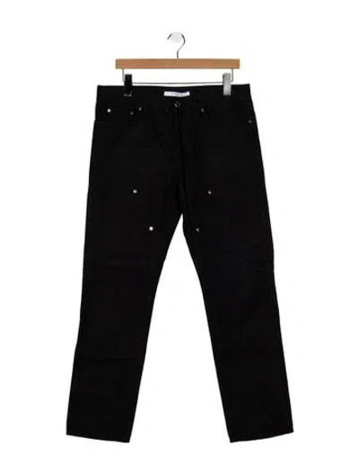 Pre-owned Givenchy Straight-leg Jeans In Black