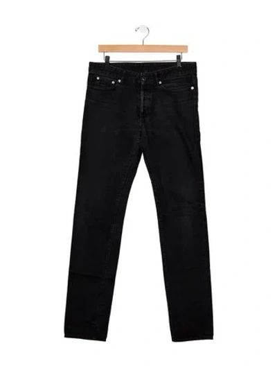 Pre-owned Givenchy Straight-leg Jeans In Black