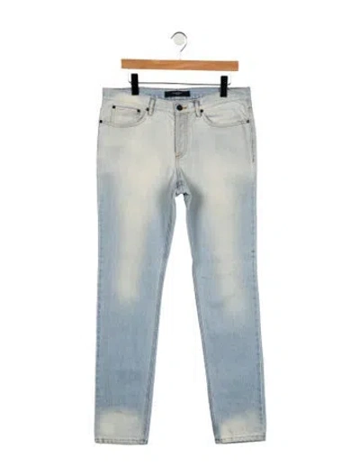 Pre-owned Givenchy Straight-leg Jeans In Blue