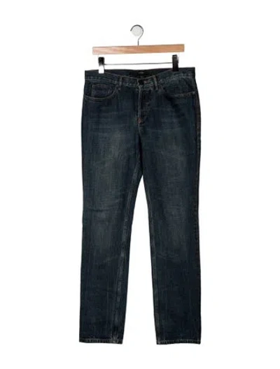 Pre-owned Givenchy Straight-leg Jeans In Green