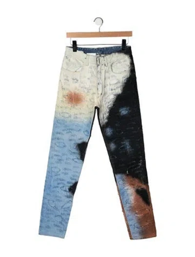 Pre-owned Givenchy Straight-leg Jeans In Multi