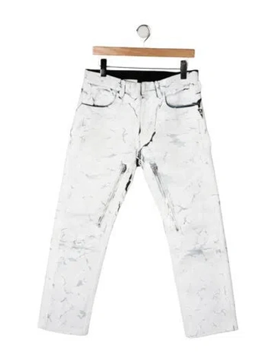 Pre-owned Givenchy Straight-leg Jeans In White