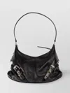 Givenchy Womens Voyou Harness Medium Leather Shoulder Bag Black