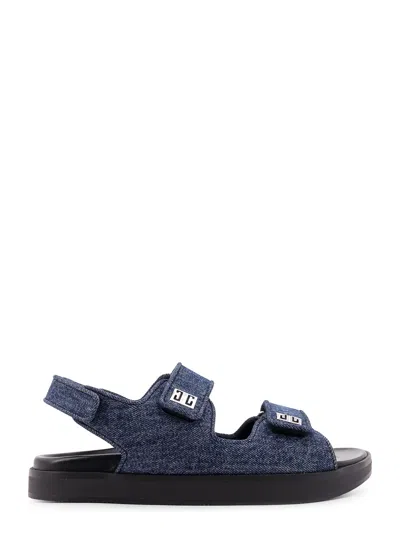 Givenchy Strap Flat Denim Sandals