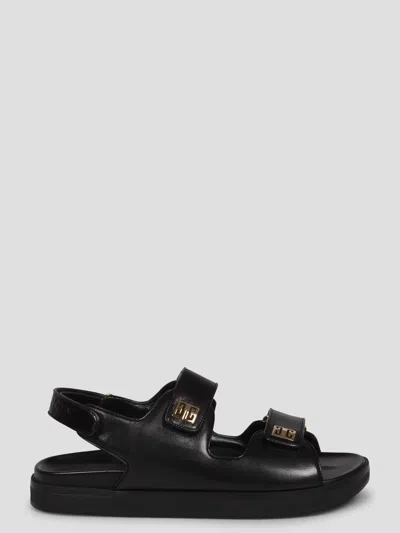 Givenchy Strap Flat Sandals In Black