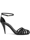Givenchy Black Ankle-strap Heels In Multi