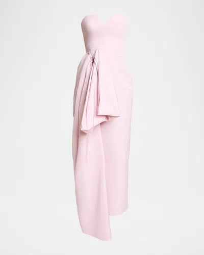 Givenchy Strapless Bow Bustier Gown In Pink