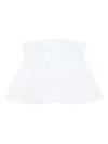 Givenchy Strapless Embroidered Ruffled Top In White