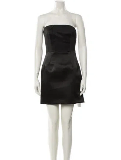 Pre-owned Givenchy Strapless Mini Dress In Black
