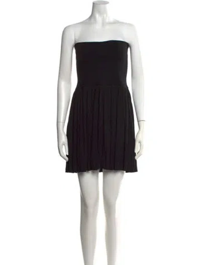 Pre-owned Givenchy Strapless Mini Dress In Black
