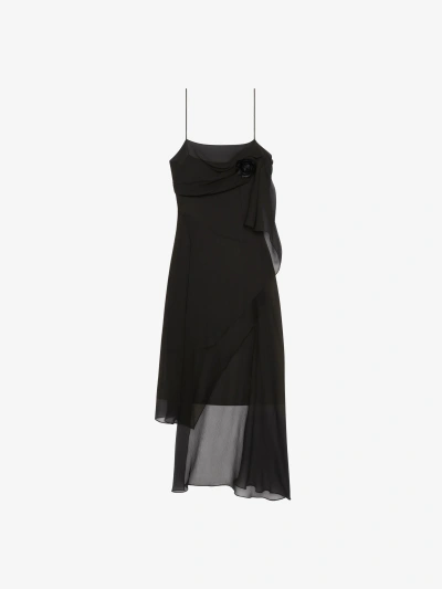 Givenchy Straps Dress In Muslin In Black