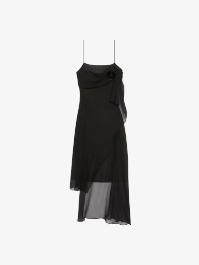 Givenchy A Medium-length Dress With Thin Shoulder Straps In Black