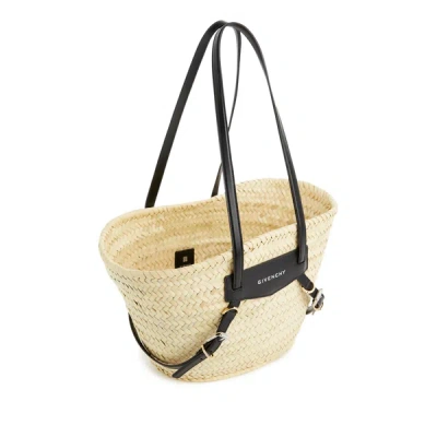 Givenchy Straw Beach Bag In Black