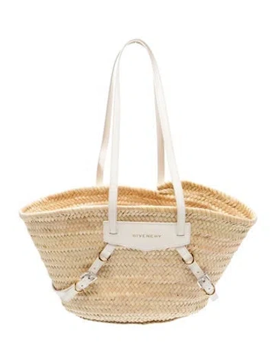 Pre-owned Givenchy Straw Tote In Neutrals