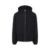 Givenchy Drawstring Hooded Windbreaker Jacket In Black
