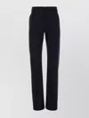 Givenchy Streamlined Wool Blend Trousers In Blue