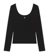 Givenchy Slim Fit Top In Cotton With 4g Liquid Detail