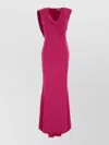 Givenchy Stretch Crepe Dress Fitted Waist Draped In Pink