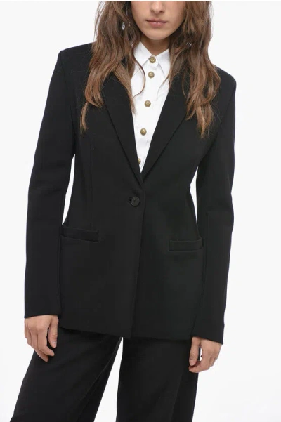 GIVENCHY STRETCH FABRIC UNLINED BLAZER WITH FLUSH POCKETS