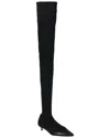 Givenchy Stretch Over-the-knee Kitten Heel Boot In Black