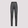 Givenchy Fitted Leggings With Distinctive Pattern And High Waistband In Black