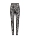 Givenchy Lace Detailing Sheer Fabric Trousers In Multi