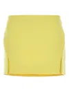 Givenchy High Waist Mini Skirt With Side Slits In Yellow