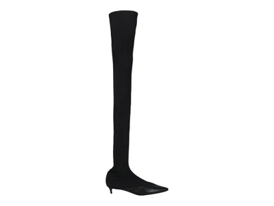 Pre-owned Givenchy Stretch Overtheknee Boots (women's) Sneakers In Black