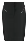 GIVENCHY GIVENCHY STRETCH PENCIL SKIRT WITH ZIP
